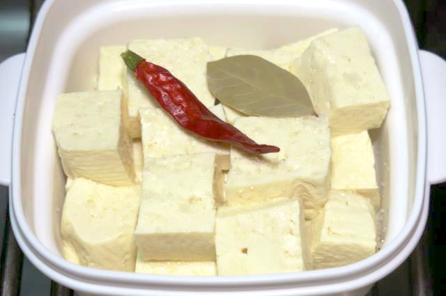 豆腐　オリーブオイル